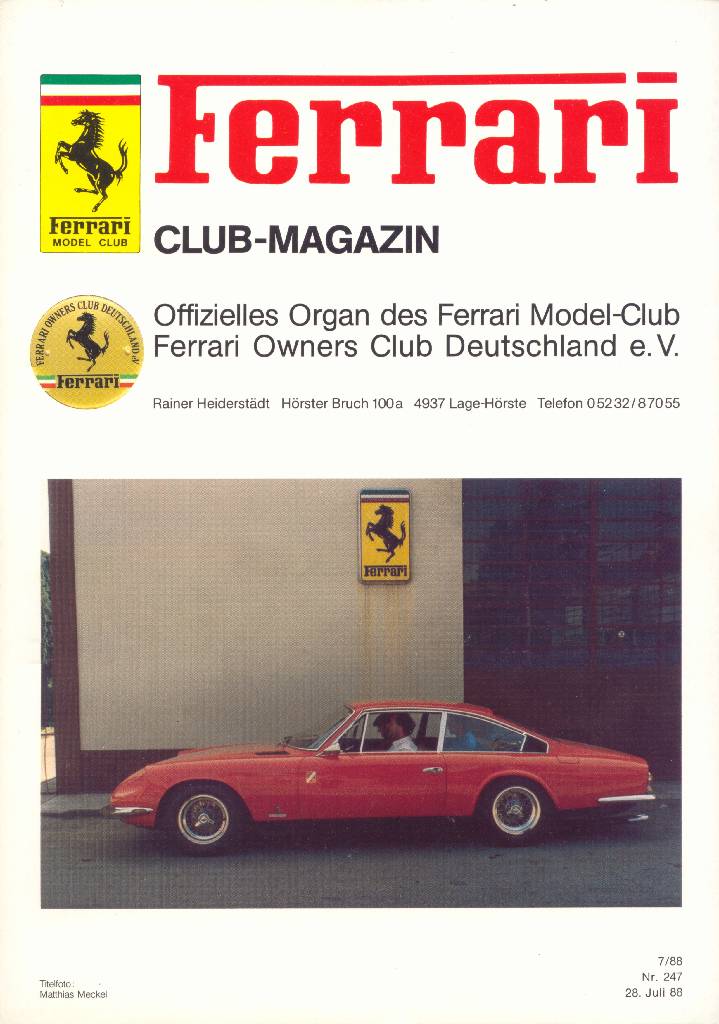 Image for Ferrari Model Club issue 247