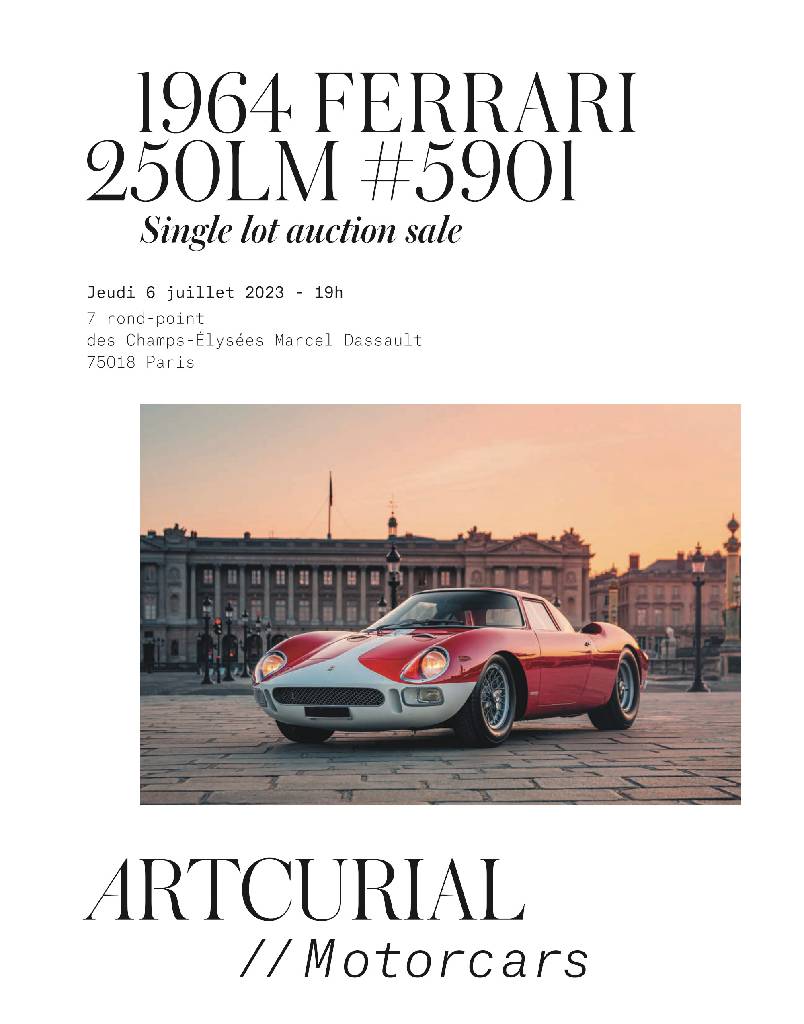 Event Poster for (4414) Artcurial | 1964 Ferrari 250 LM