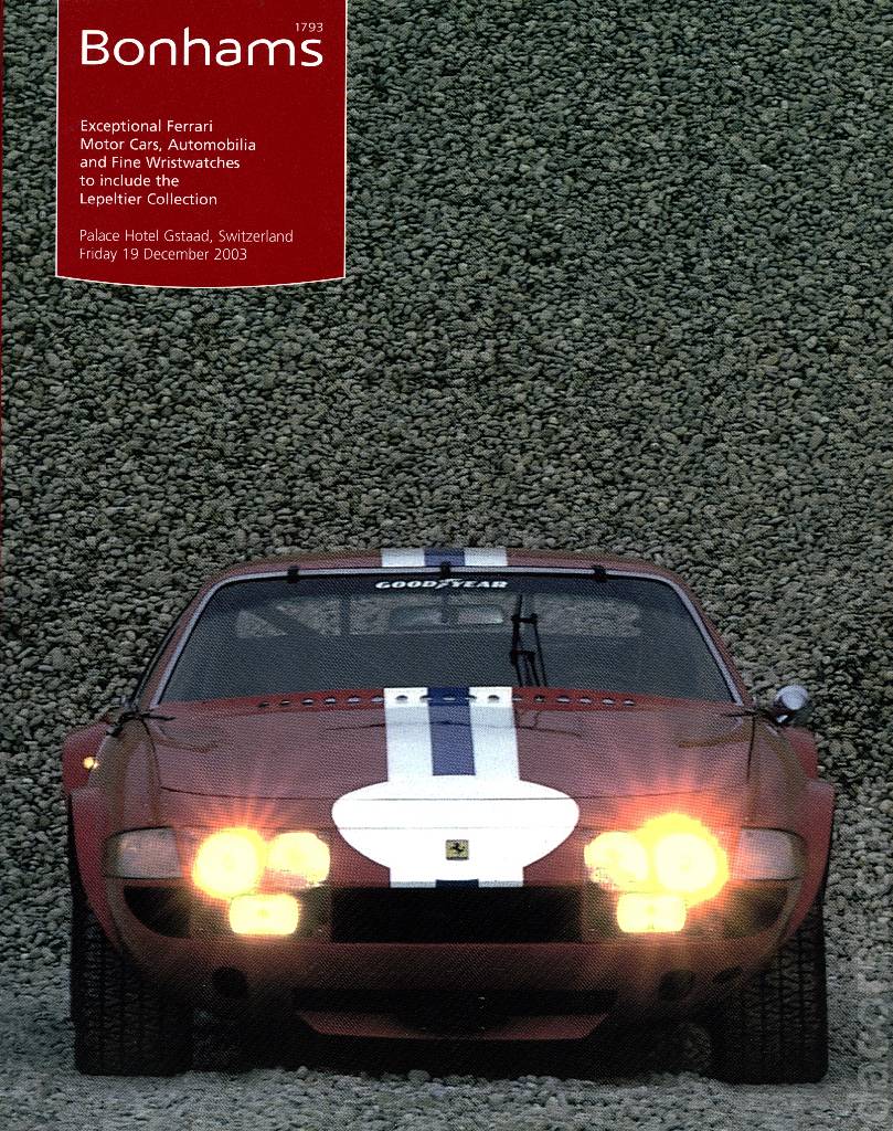 Image representing (10807) Bonhams | Exceptional Ferrari Motor Cars and Automobilia