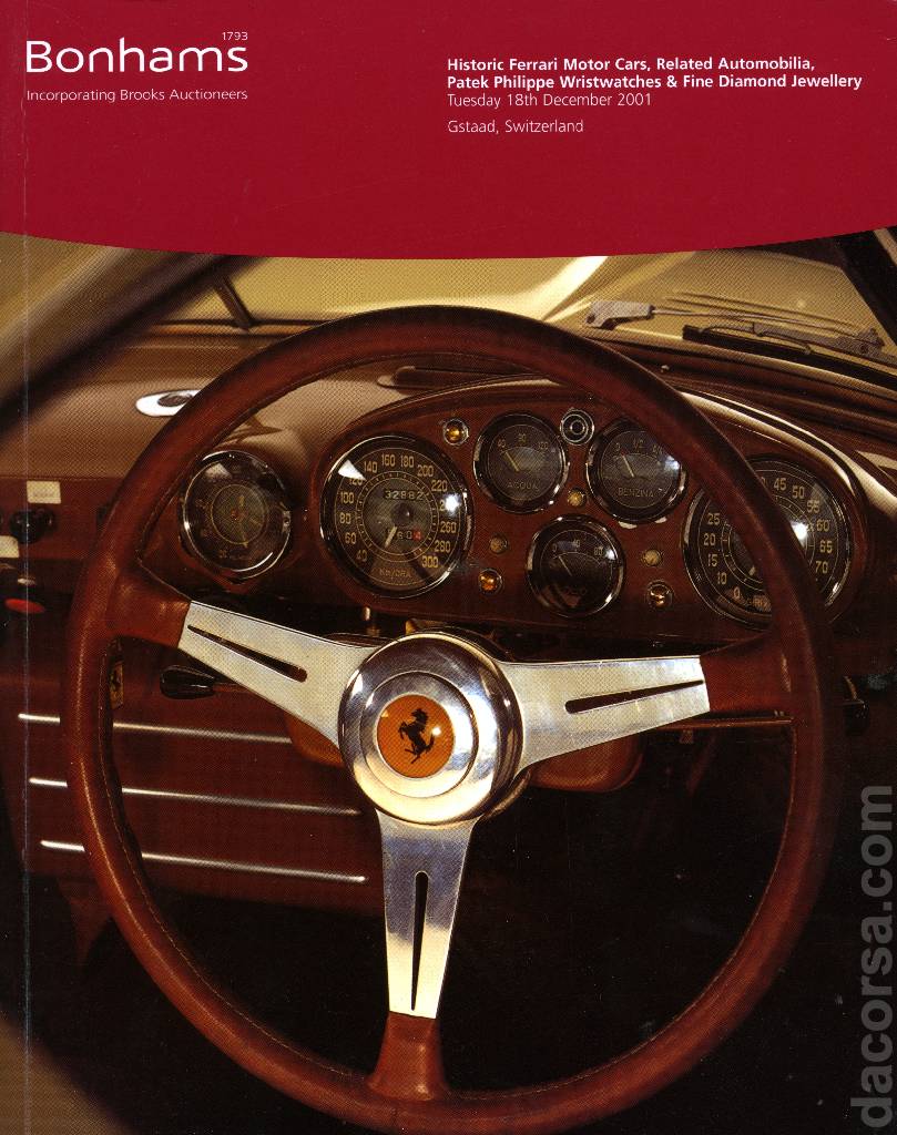 Event Poster for Bonhams | Historic Ferrari Motor Cars and Related Automobilia 2001