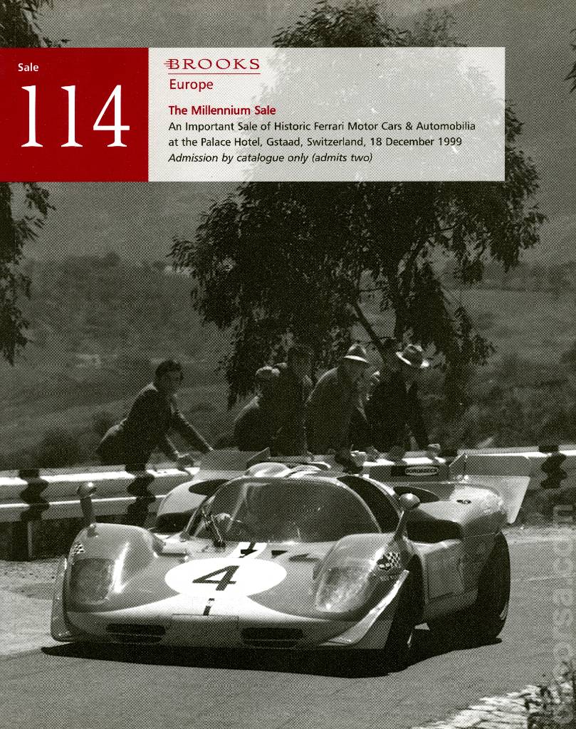 Event Poster for (114) BROOKS 114 - An Important Sale of Historic Ferrari Motor Cars &amp; Automobilia