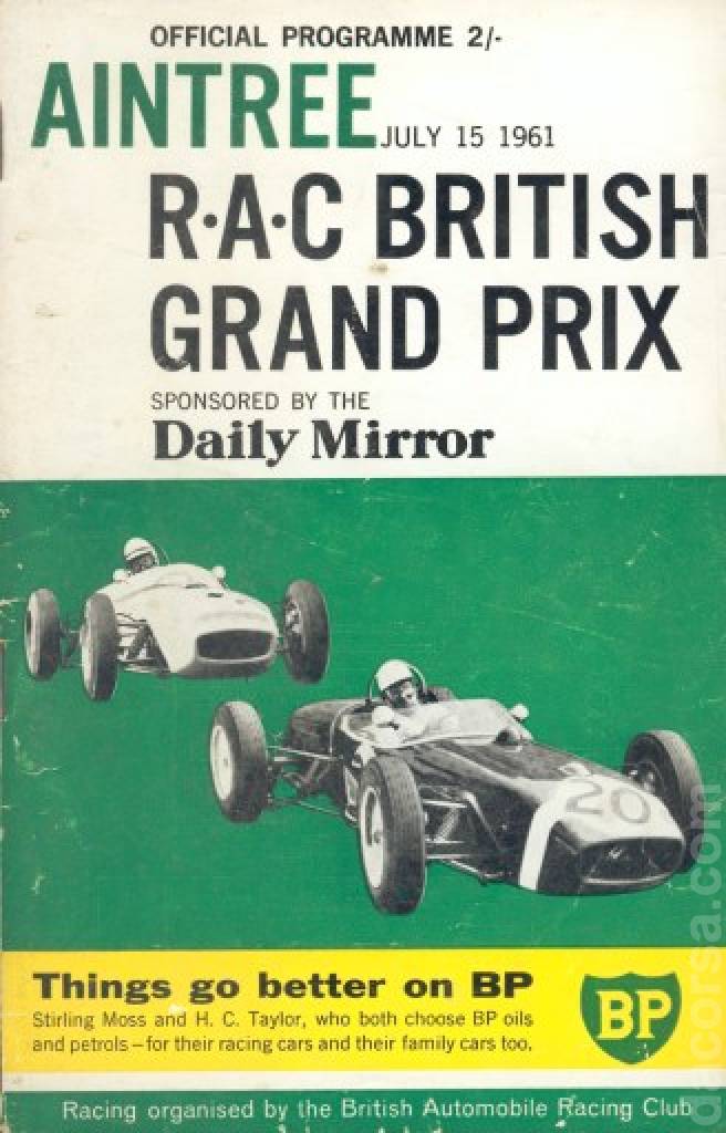 Image representing RAC British Grand Prix 1961