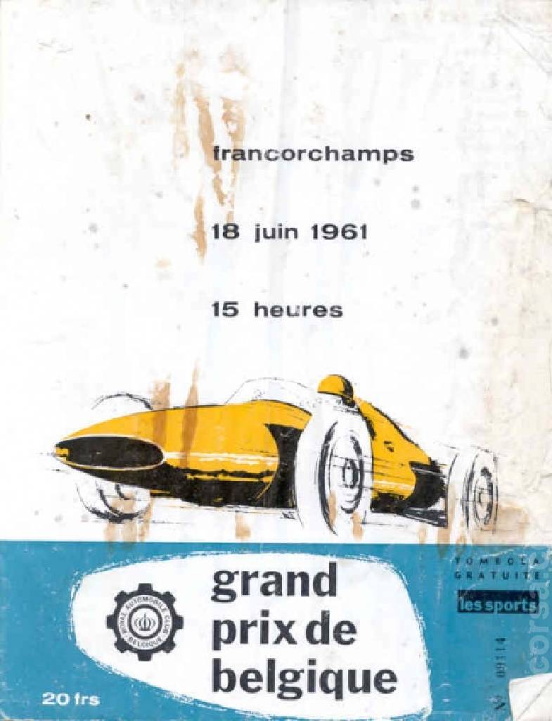 Image representing Grand Prix de Belgique 1961