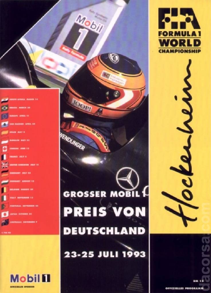 Image representing Grosser Mobil 1 Preis von Deutschland 1993