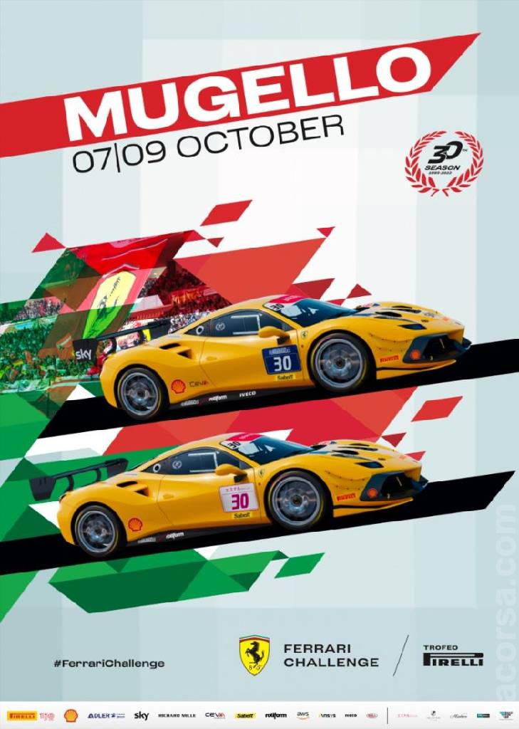 Event Poster for Ferrari Challenge Mugello 2022