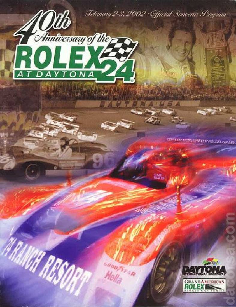 Event Poster for Rolex 24 at Daytona 2002