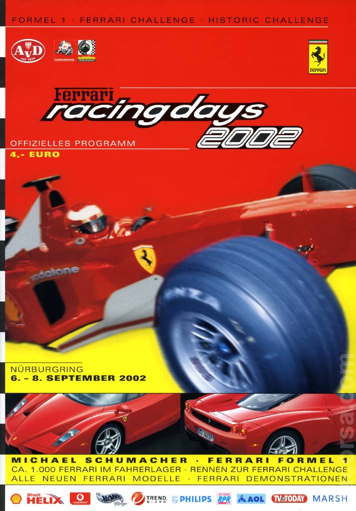 Event Poster for Ferrari Racing Days N&uuml;rburgring 2002