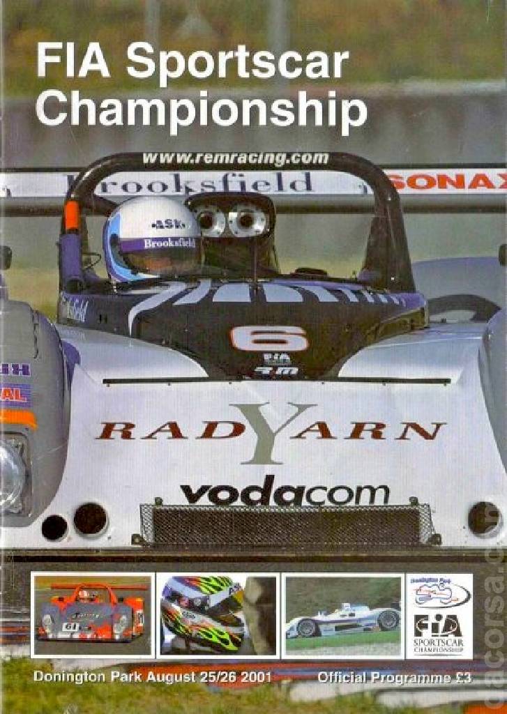 Event Poster for August Bank Holiday Grand Prix 2001