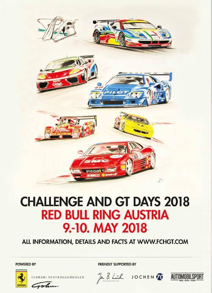 Event Poster for 1. Challenge and GT Days 2018