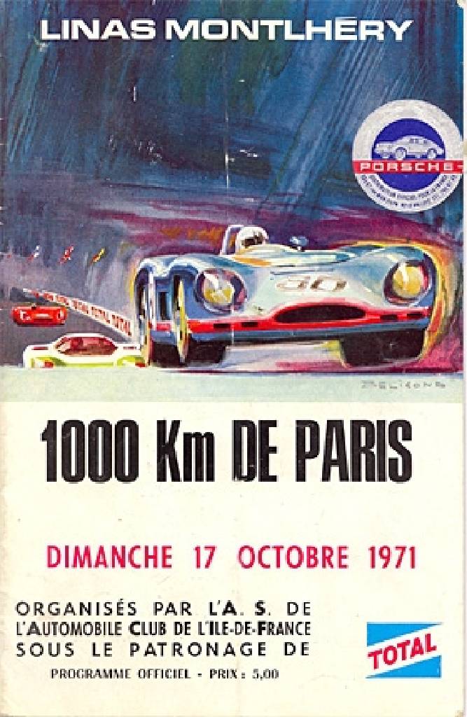 Event Poster for 1000km de Paris 1971