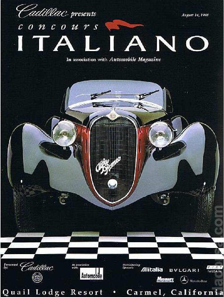 Event Poster for 13th Concorso Italiano 1998