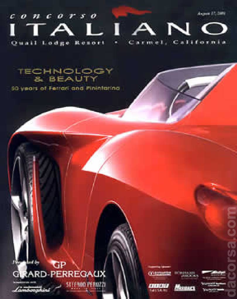 Event Poster for 16th Concorso Italiano 2001