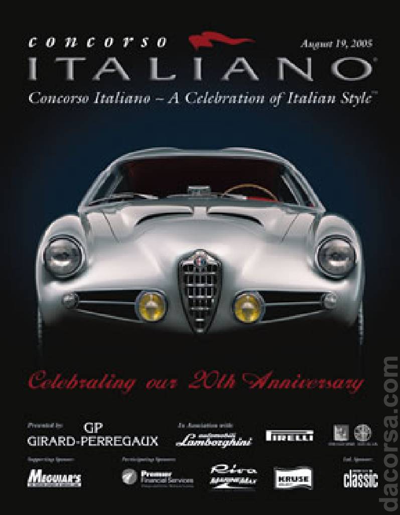 Event Poster for 20th Concorso Italiano 2005