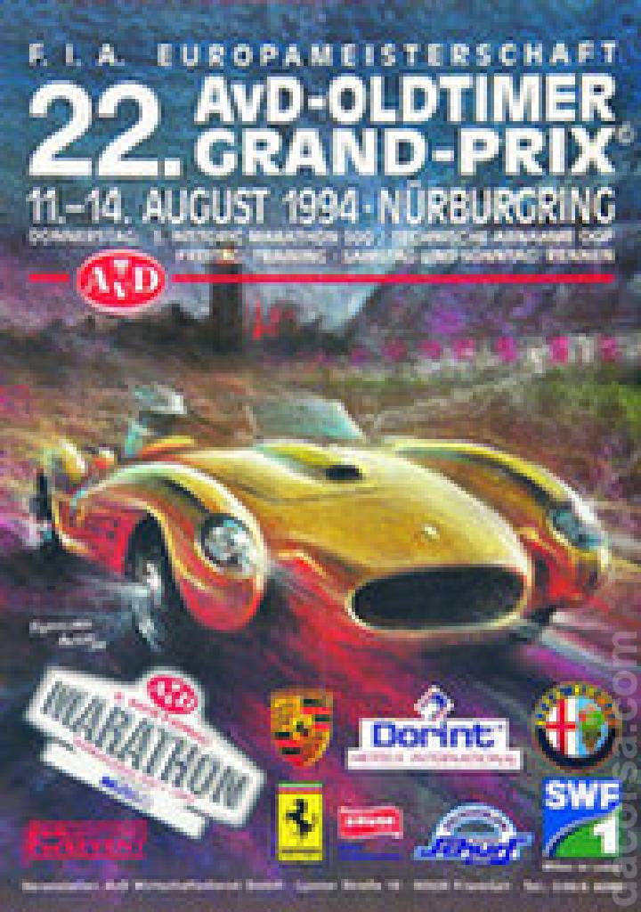 Event Poster for 22. AvD Oldtimer Grand Prix