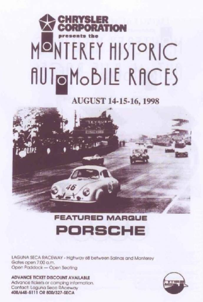Image representing 25th Monterey Historic Automobile Races 1998