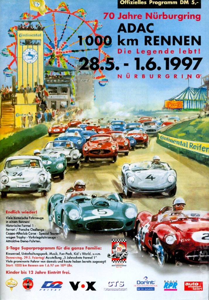 Event Poster for ADAC 1000 km Rennen (70 Jahre N&uuml;rburgring)