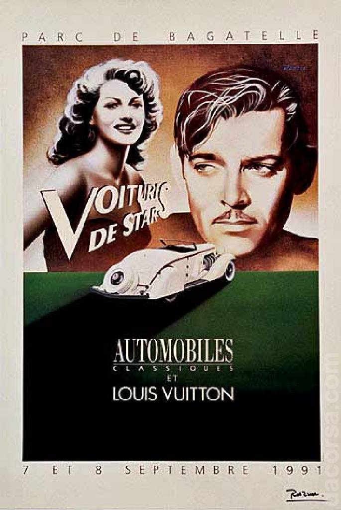 Event Poster for Automobiles Classiques et Louis Vuitton 1991