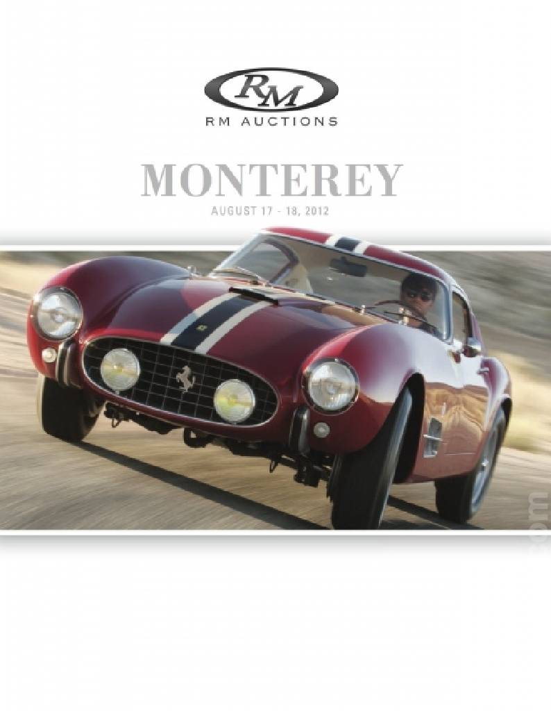 Image representing (MO12) RM Auctions | Monterey