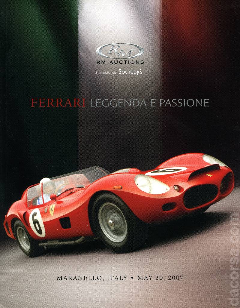 Event Poster for (FF07) RM Auctions | Ferrari - Leggenda e Passione