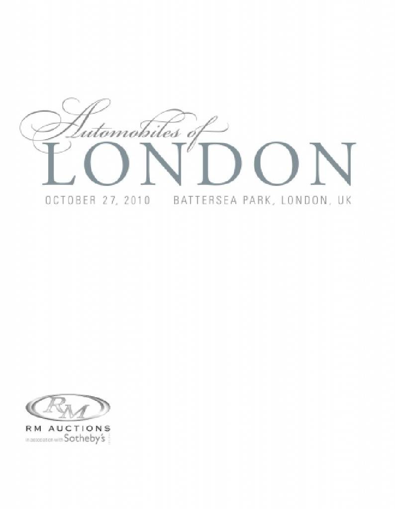 Event Poster for (LF10) RM Auctions | Automobiles of London