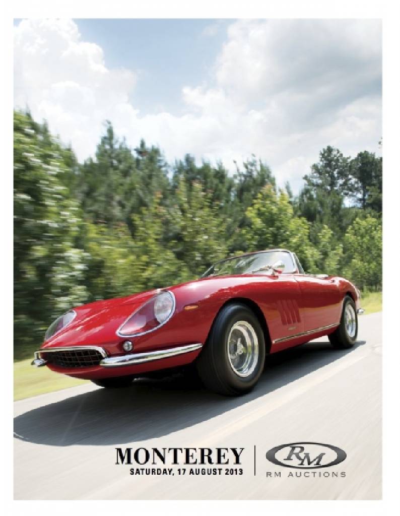 Event Poster for (MO13) RM Auctions | Monterey