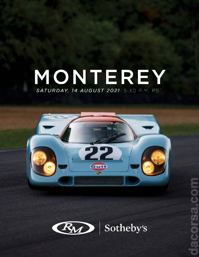 Event Poster for (MO21) RM Sotheby's | Monterey