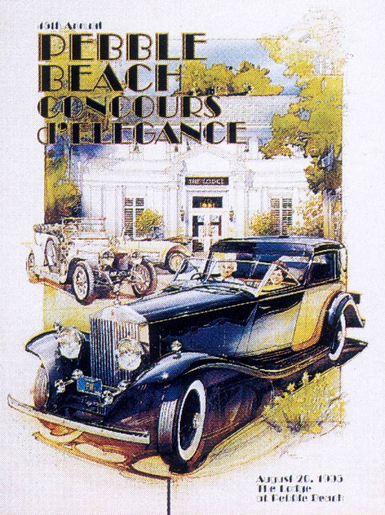 Event Poster for 45th Pebble Beach Concours d'Elegance 1995