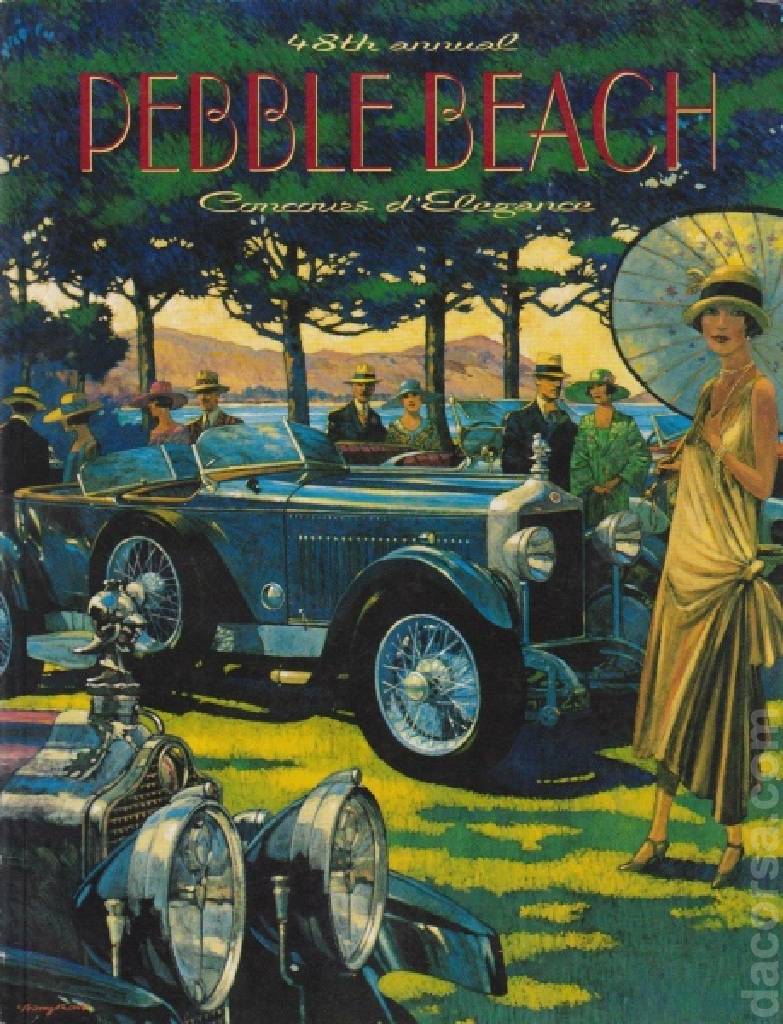 Event Poster for 48th Pebble Beach Concours d'Elegance 1998