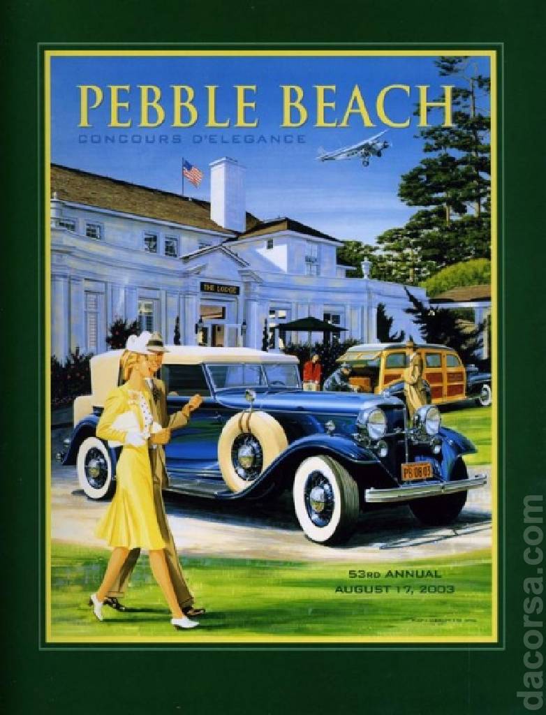 Event Poster for 53rd Pebble Beach Concours d'Elegance 2003