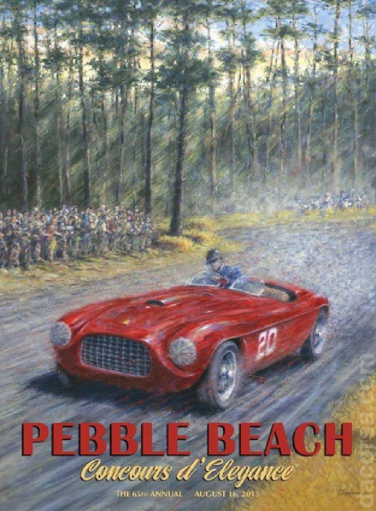 Event Poster for 65th Pebble Beach Concours d'Elegance 2015