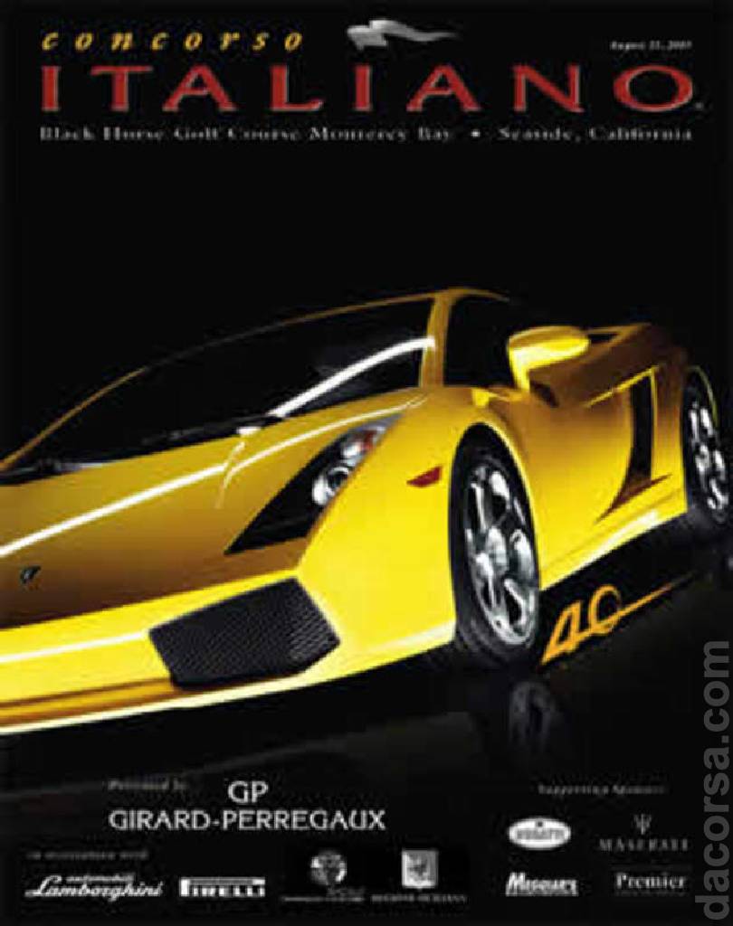 Event Poster for Cavallino Classic at Concorso Italiano 2003