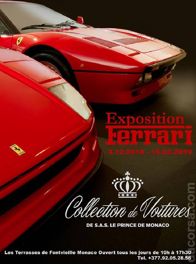 Event Poster for Ferrari Exhibition 2018