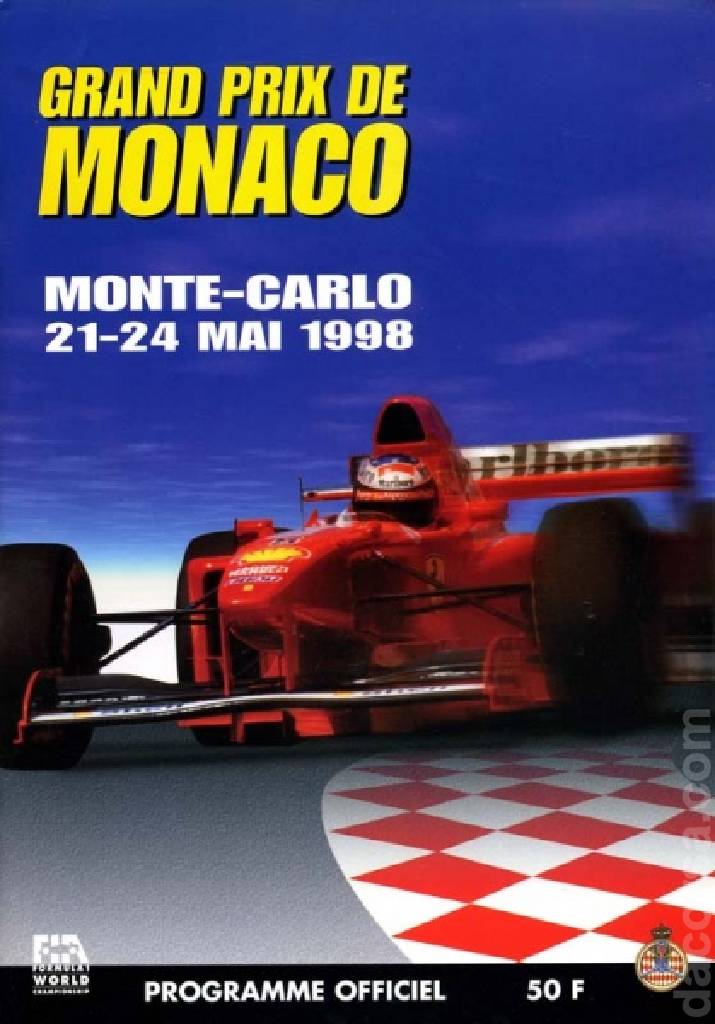 Event Poster for Grand Prix de Monaco visitors 1998