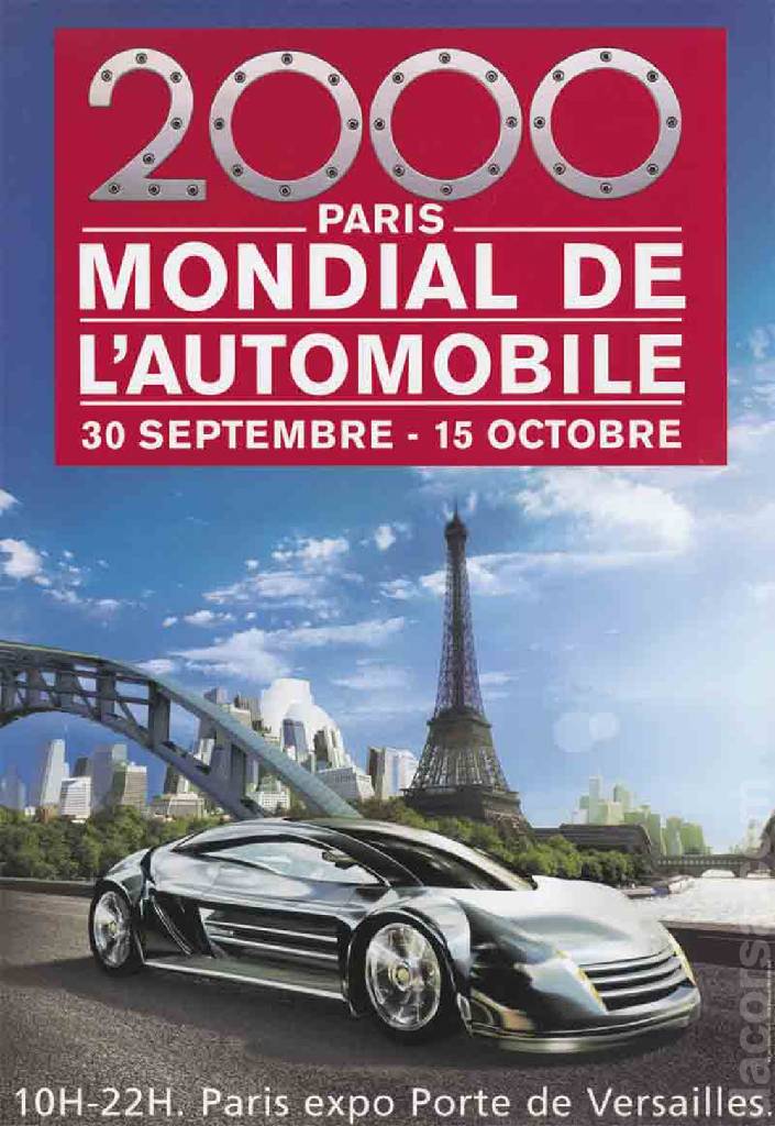 Event Poster for Mondial de l'automobile de Paris 2000