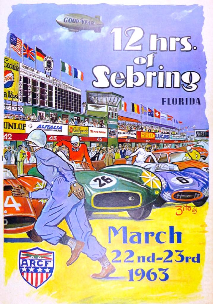 Event Poster for 12 Hours of Sebring 1963