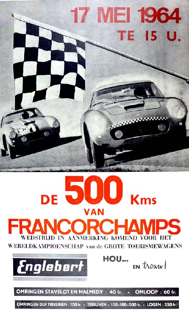 Event Poster for 500km of Spa-Francorchamps 1964