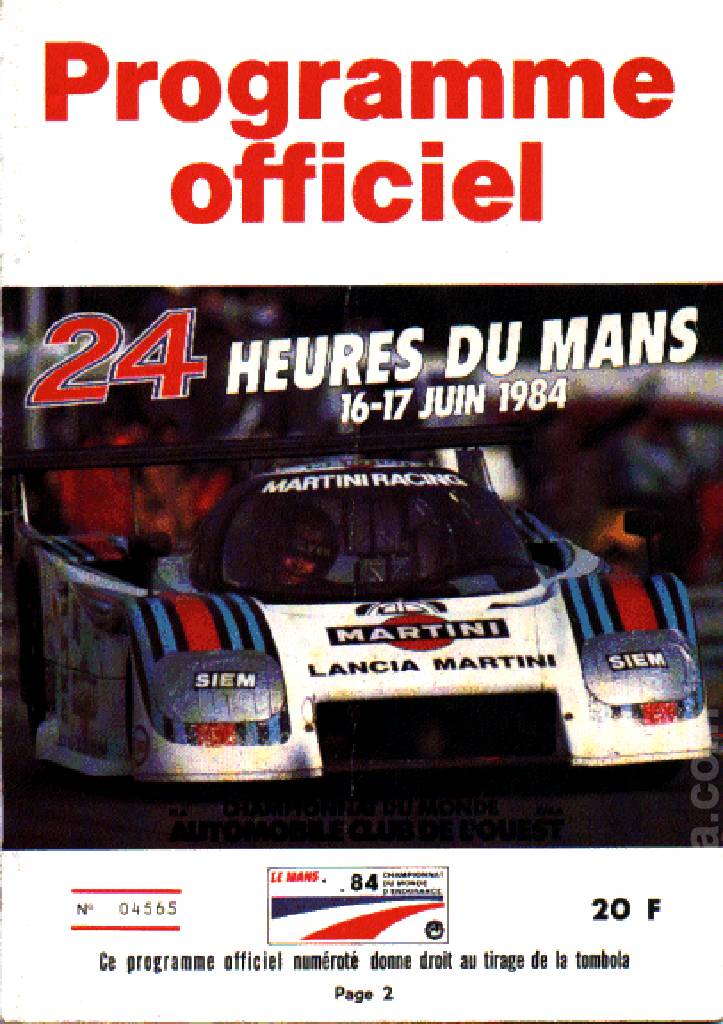 Event Poster for 52. edition des 24 Heures du Mans