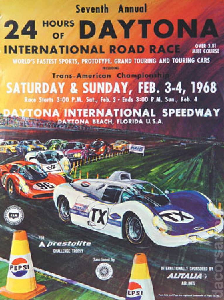 Event Poster for 7th annual 24 Hours of Daytona