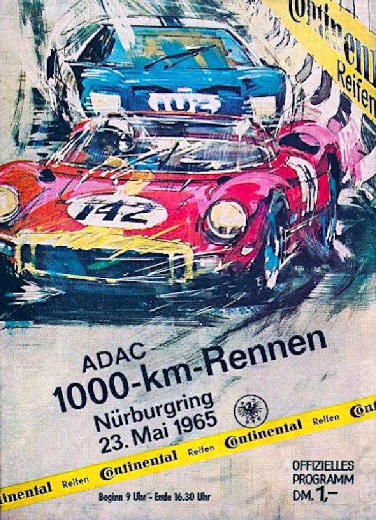 Event Poster for International ADAC 1000km Rennen N&uuml;rburgring 1965