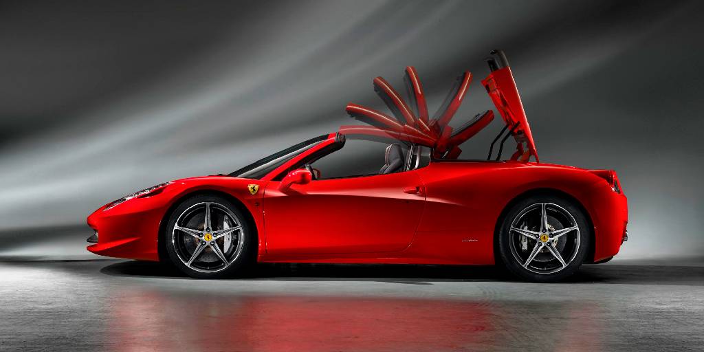 header image for Ferrari 458 Spider registry