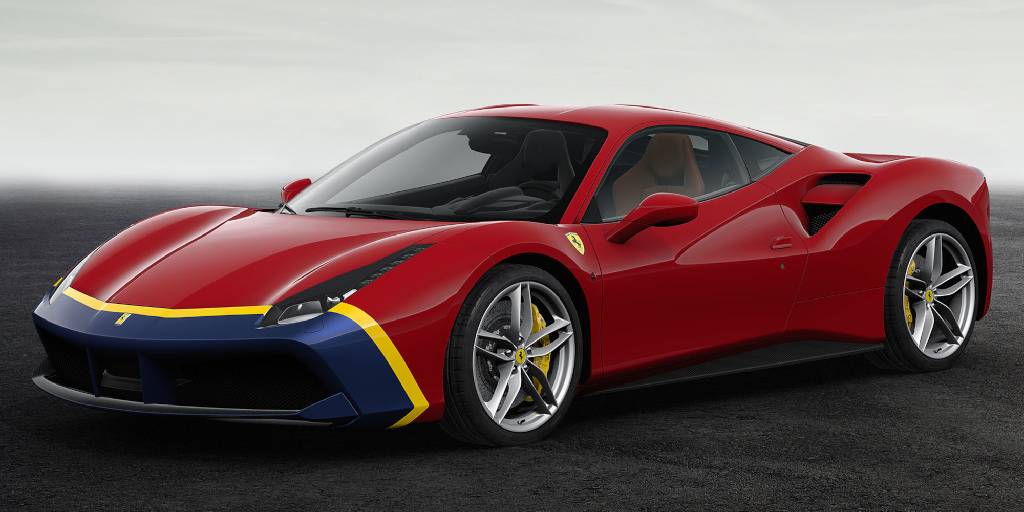 header image for Ferrari 488 GTB '70 anni' registry