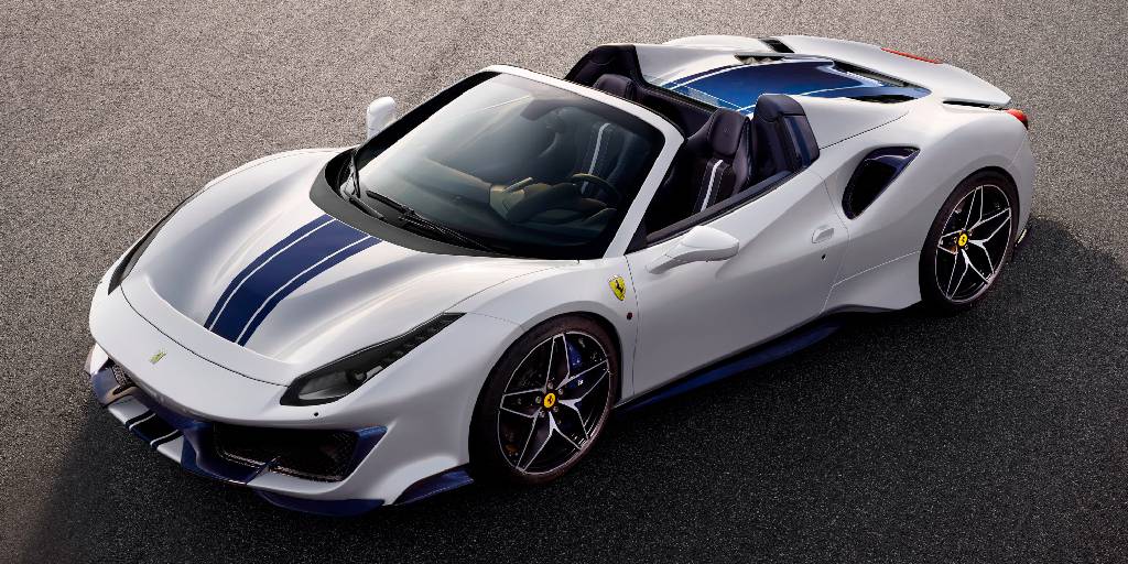 header image for Ferrari 488 Pista Spider registry