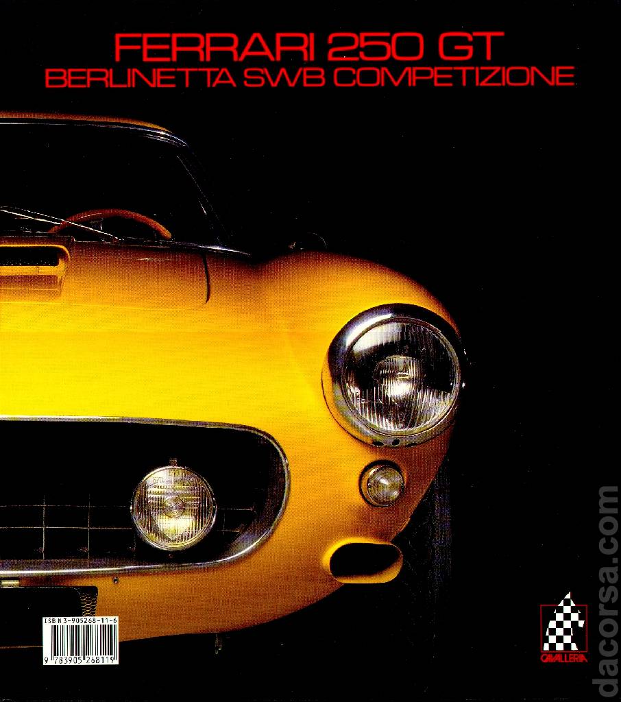 Backcover of Ferrari 250 GT Berlinetta SWB Competizione issue 12, Cavalleria Series