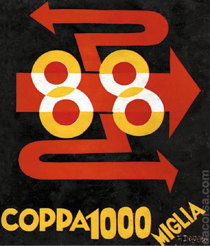 Poster of II Coppa delle 1000 Miglia, Italy, 31 March - 1 April 1928