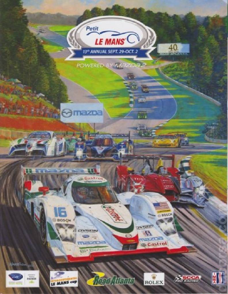 Poster of 13th annual Petit Le Mans, American Le Mans Series round 09, United States, 29 September - 2 October 2010