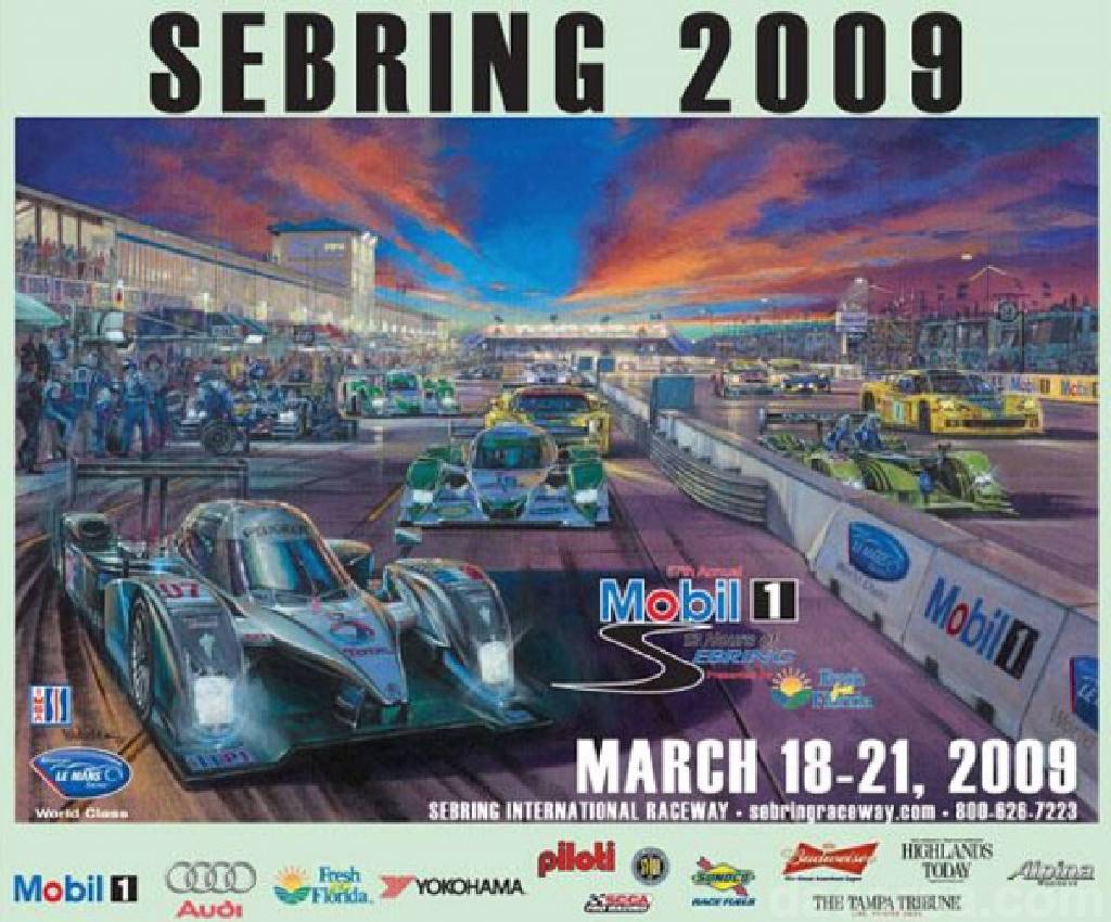 Image representing 57th Mobil 1 Twelve Hours of Sebring, American Le Mans Series round 01, United States, 18 - 21 March 2009