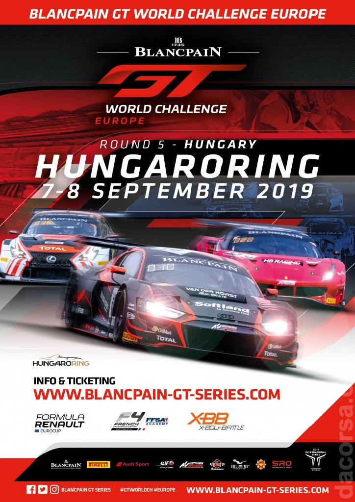 Poster of Blancpain GT World Challenge Hungaroring 2019, Blancpain GT Series round 09, Hungary, 5 - 8 September 2019