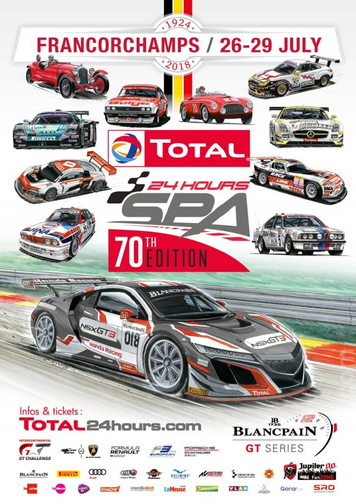 Poster of Blancpain GT Series Spa Test Day 2018, Belgium, 3 July 2018