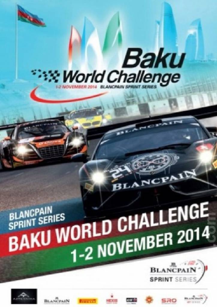 Poster of Baku World Challenge 2014, Blancpain GT Series, Azerbaijan, 1 - 2 November 2014
