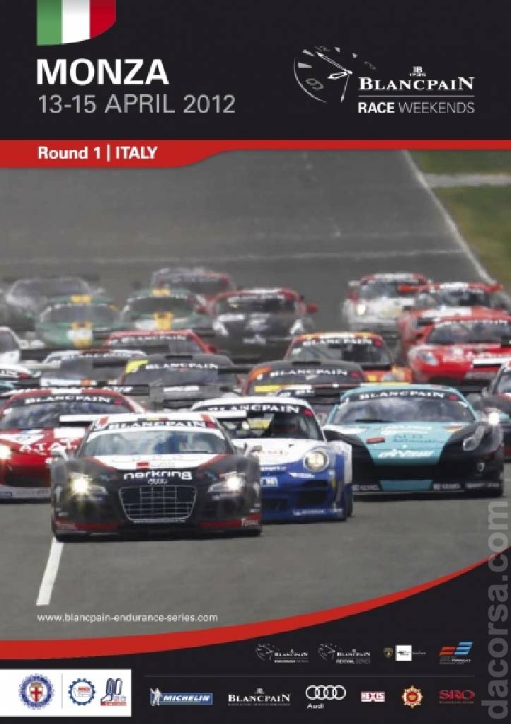 Poster of Blancpain Endurance Series Monza 2012, Blancpain GT Series round 01, Italy, 13 - 15 April 2012